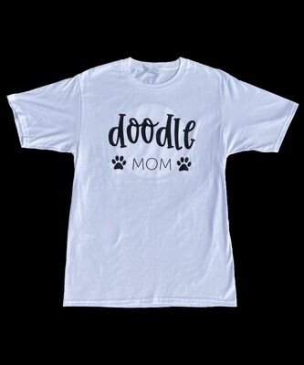 Doodle Mom T Shirt - White
