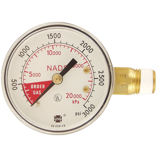 Gauge 2&quot;  Left THREAD 3000 PSI