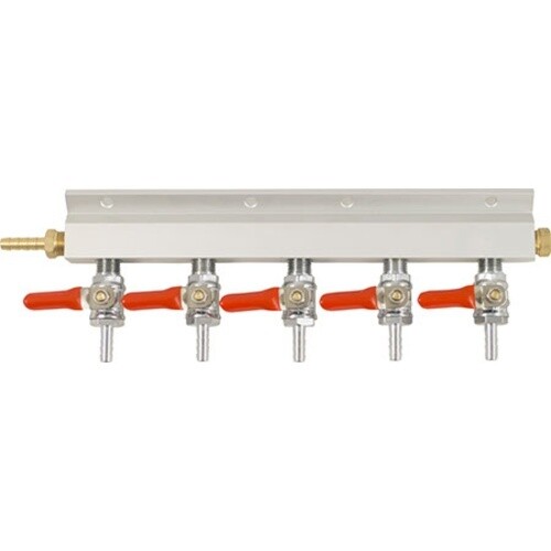 5 line Distribution Bar / Gas manifold