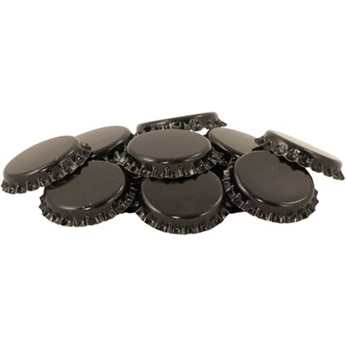 Crown Caps - Black - Gross Package (144 Pack)