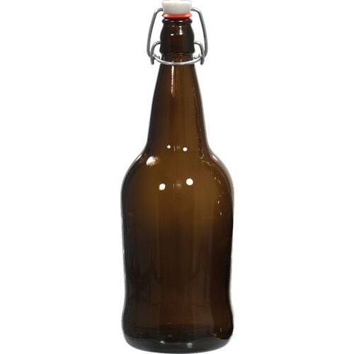 EZ Amber Bottles 1 Liter - Case of 12