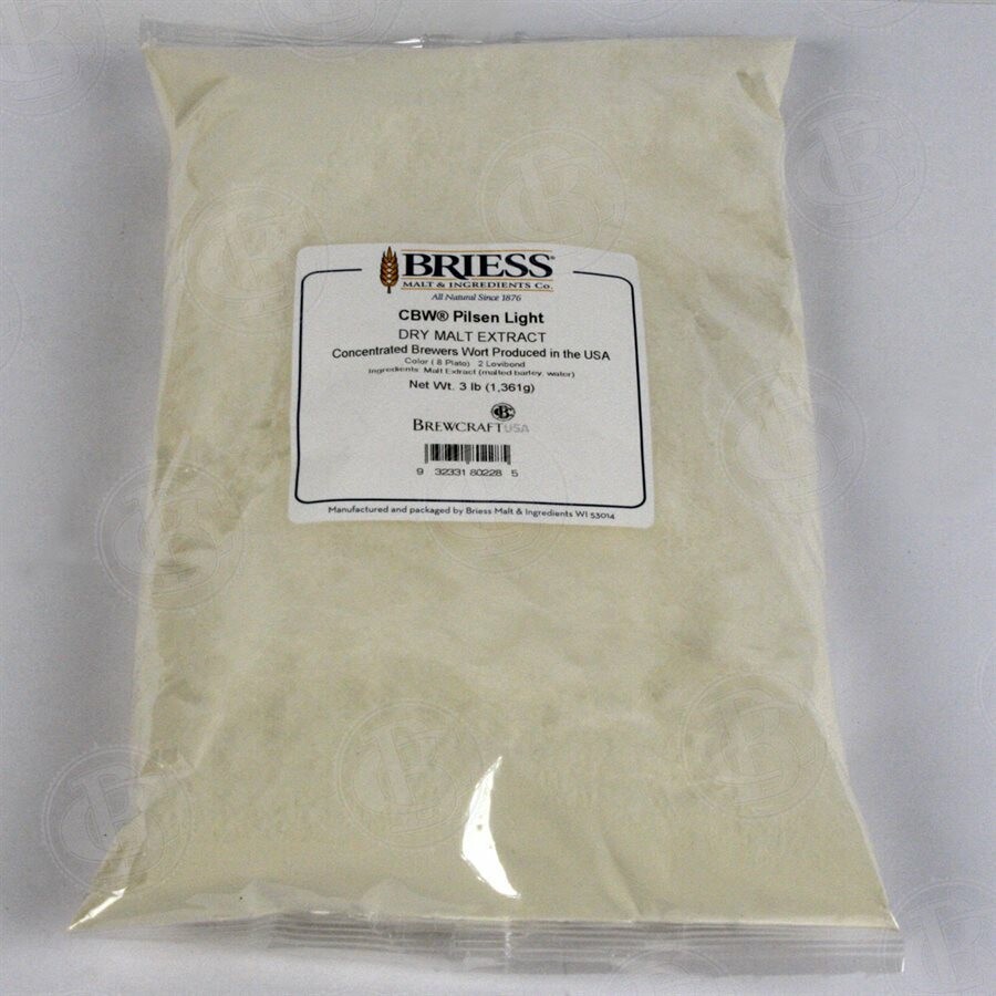 Briess Dry Malt Pilsen Light - 3 lb Bag