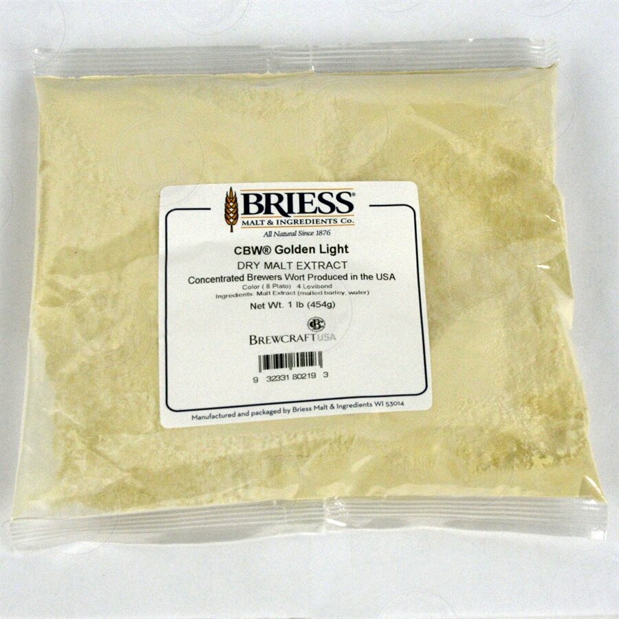 Briess Dry Malt Brewers Golden Light - 1 LB / 453.59g Bag