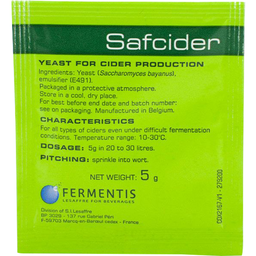 SafCider Dry Yeast AB-1  5 G