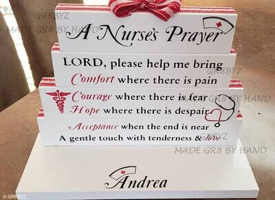 Nurses Prayer display