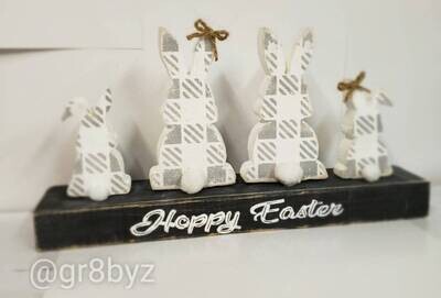 Hoppy Easter bunny family Easter Decor