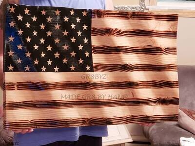 Wooden American Flag 