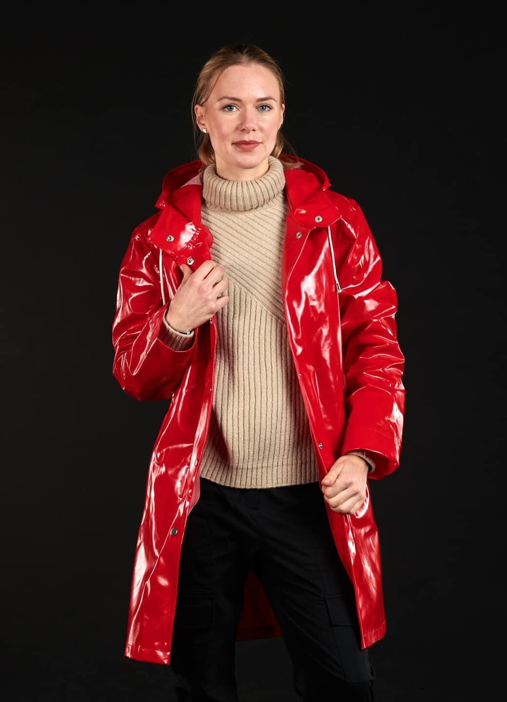 Shiny Coat Rainwear red