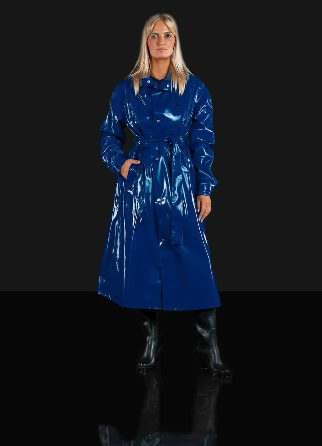 Shiny Coat Rainwear blue