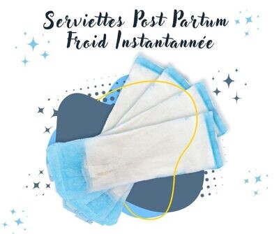 4 Serviettes post-partum - Froid instantané