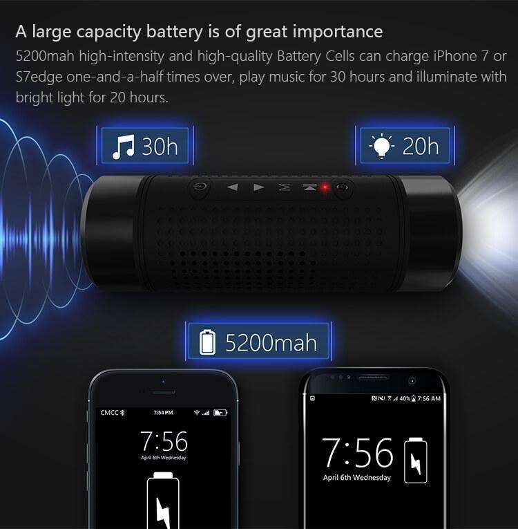 JAKCOM OS2 Outdoor Wireless Speaker power bank flashlight ip68 cycling mode all in one