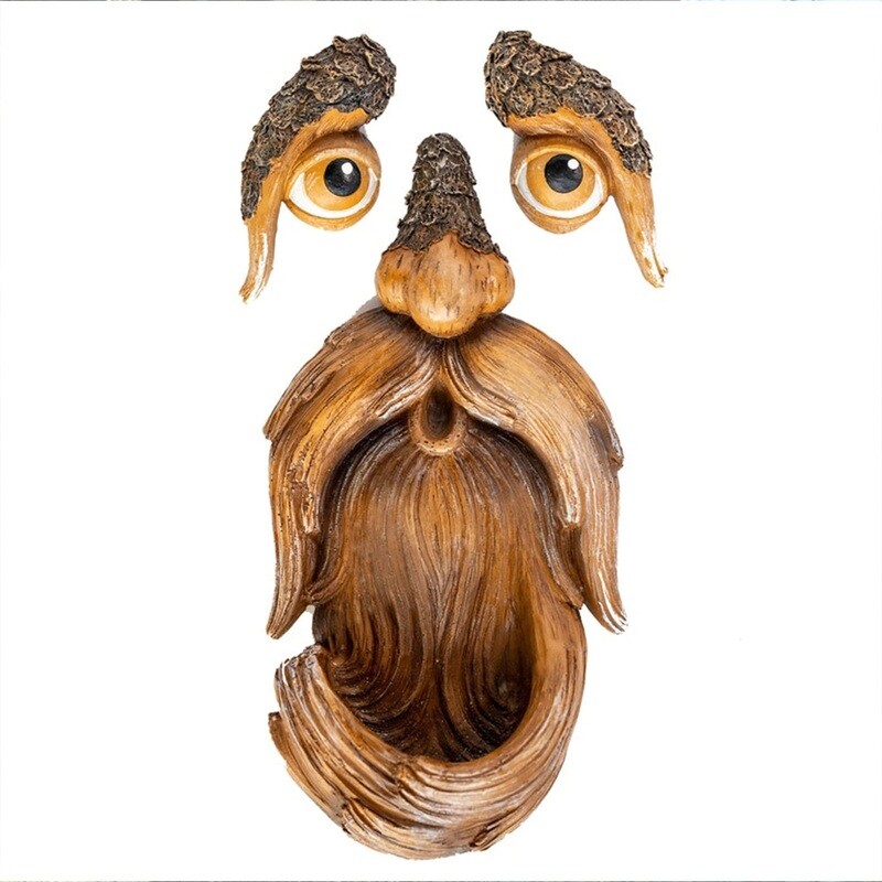 Unique Bird Feeders,Tree Faces Decor Outdoor