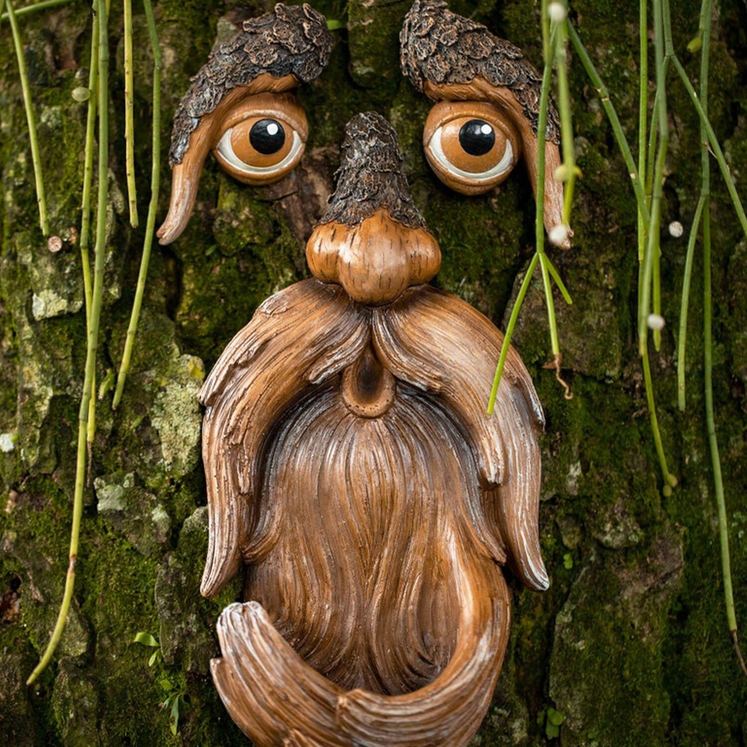 Unique Bird Feeders,Tree Faces Decor Outdoor