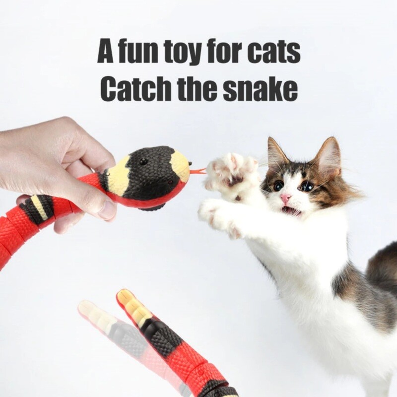 Smart Sensing Snake Cat Toy