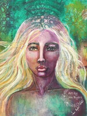 She - Acrylics on stretched canvas