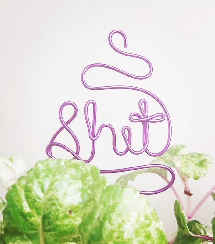 The SHITuation Plant Stake – A Hilariously Bold Addition to Your Greenery!