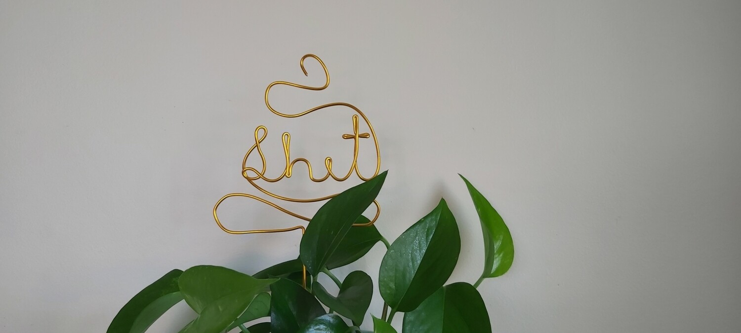The SHITuation Plant Stake – A Hilariously Bold Addition to Your Greenery!