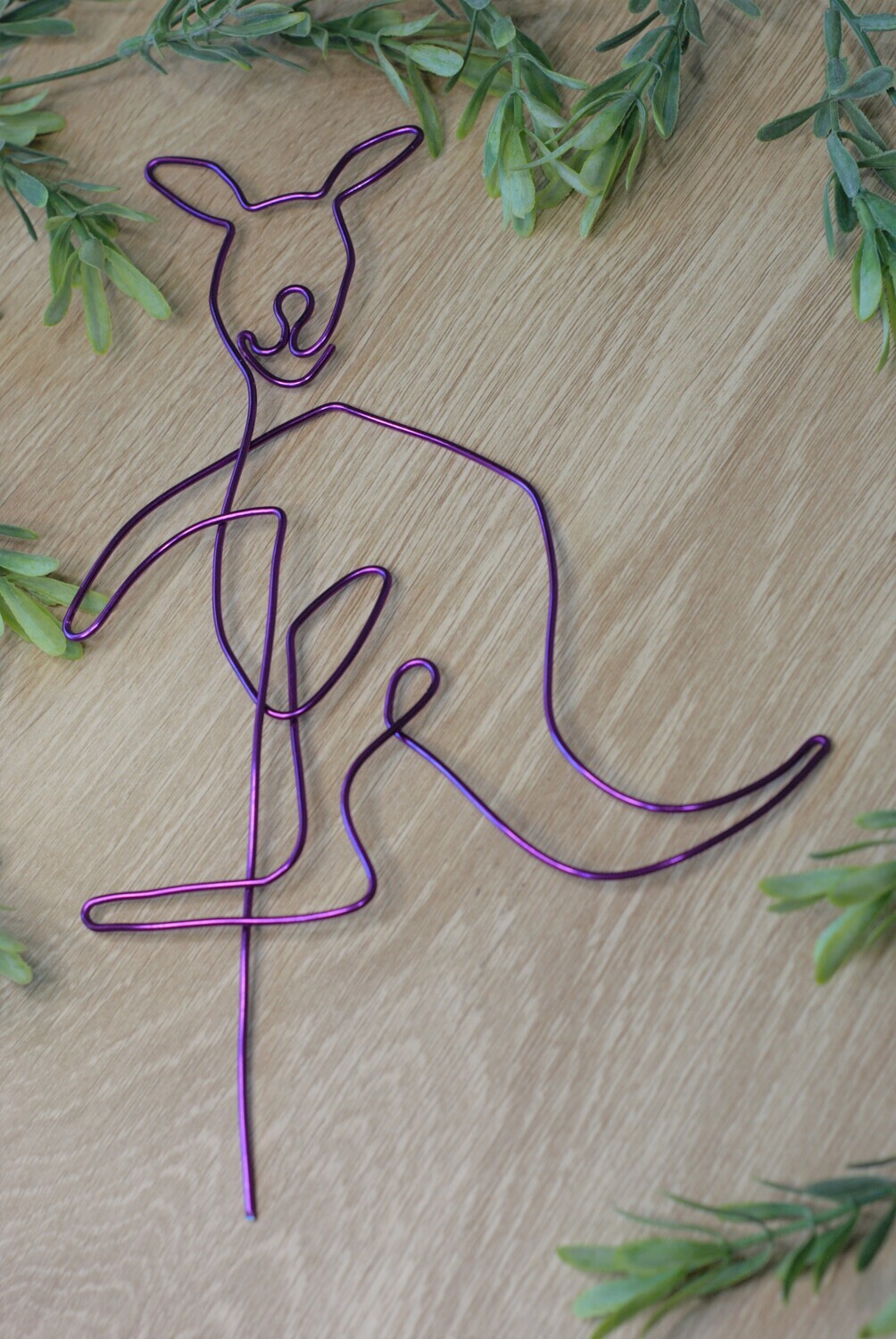 “Hop to It” Kangaroo Plant Stake