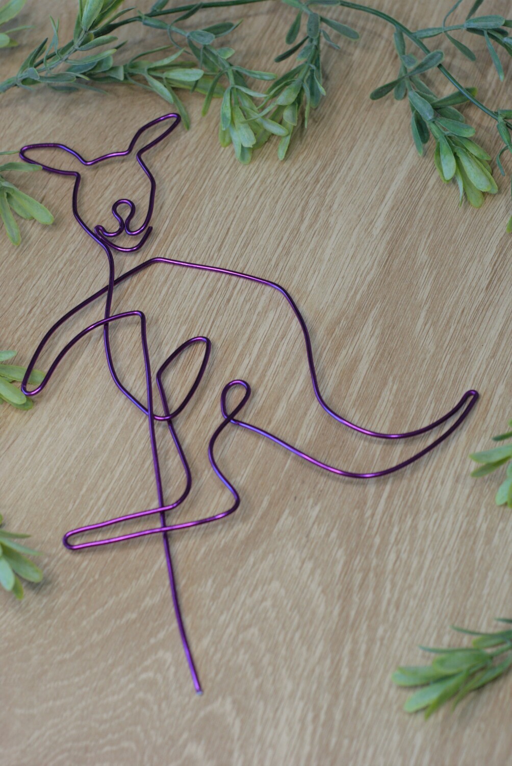 “Hop to It” Kangaroo Plant Stake