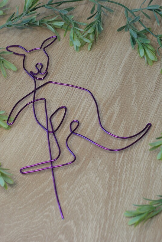 “Hop to It” Kangaroo Plant Stake