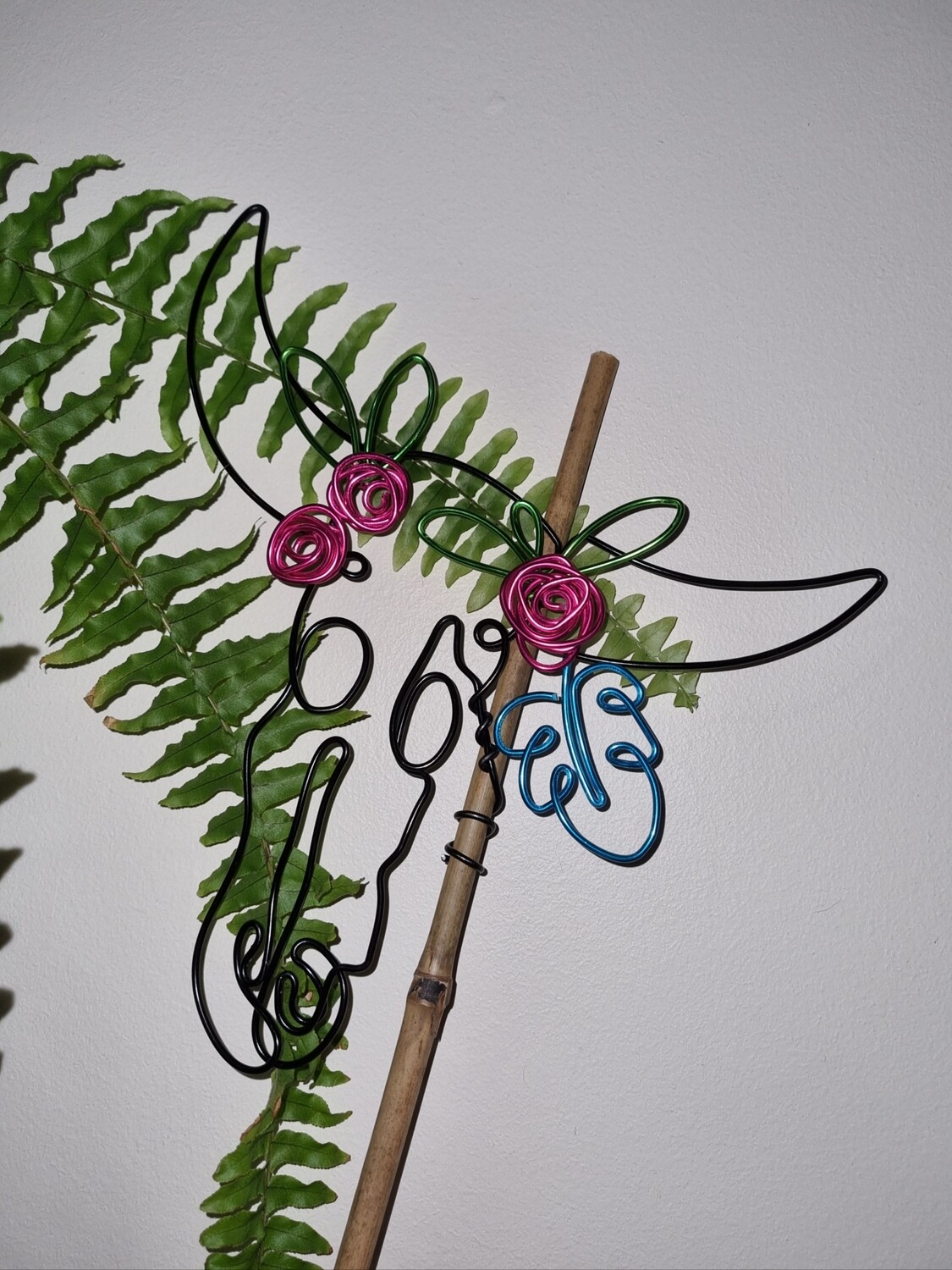 She’s Fa-BULL-ous Bamboo plant stake