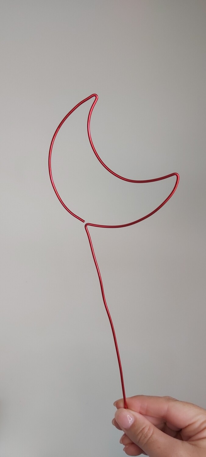 Mystic Moonbeam – Crescent Moon Plant Stake