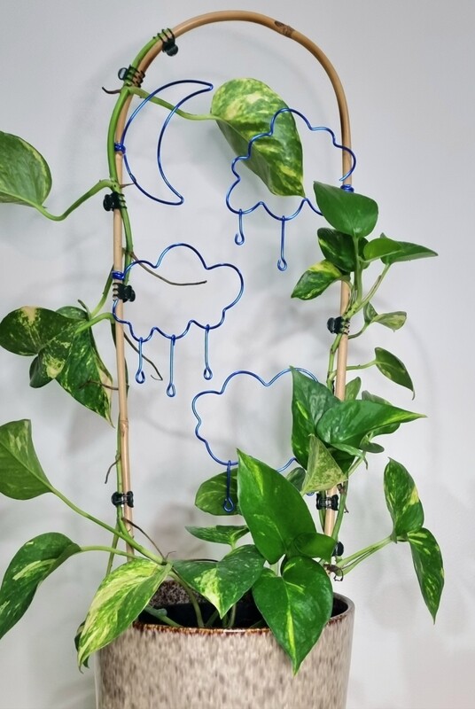 Singing in the rain Bamboo U-cane Trellis