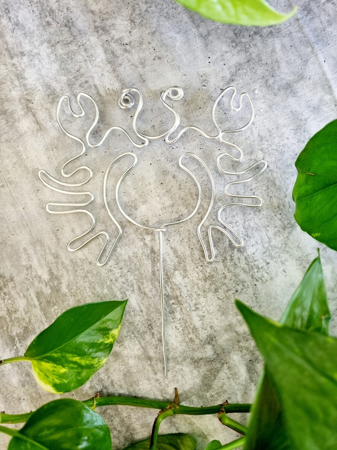 &quot;Rooted in Love&quot; – Zodiac Garden Stake (Cancer)