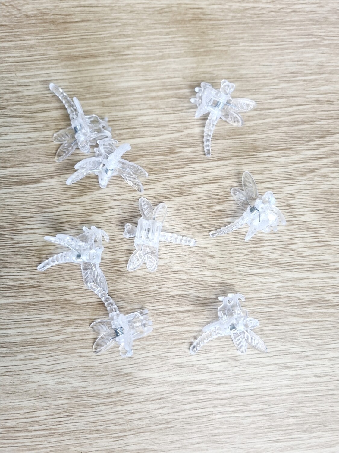 Clear dragonfly Plant clips- 5 pack