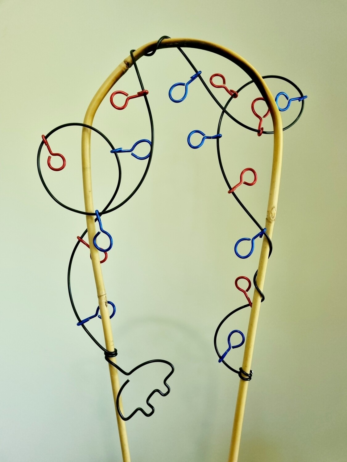Christmas Lights - Bamboo U-cane Trellis