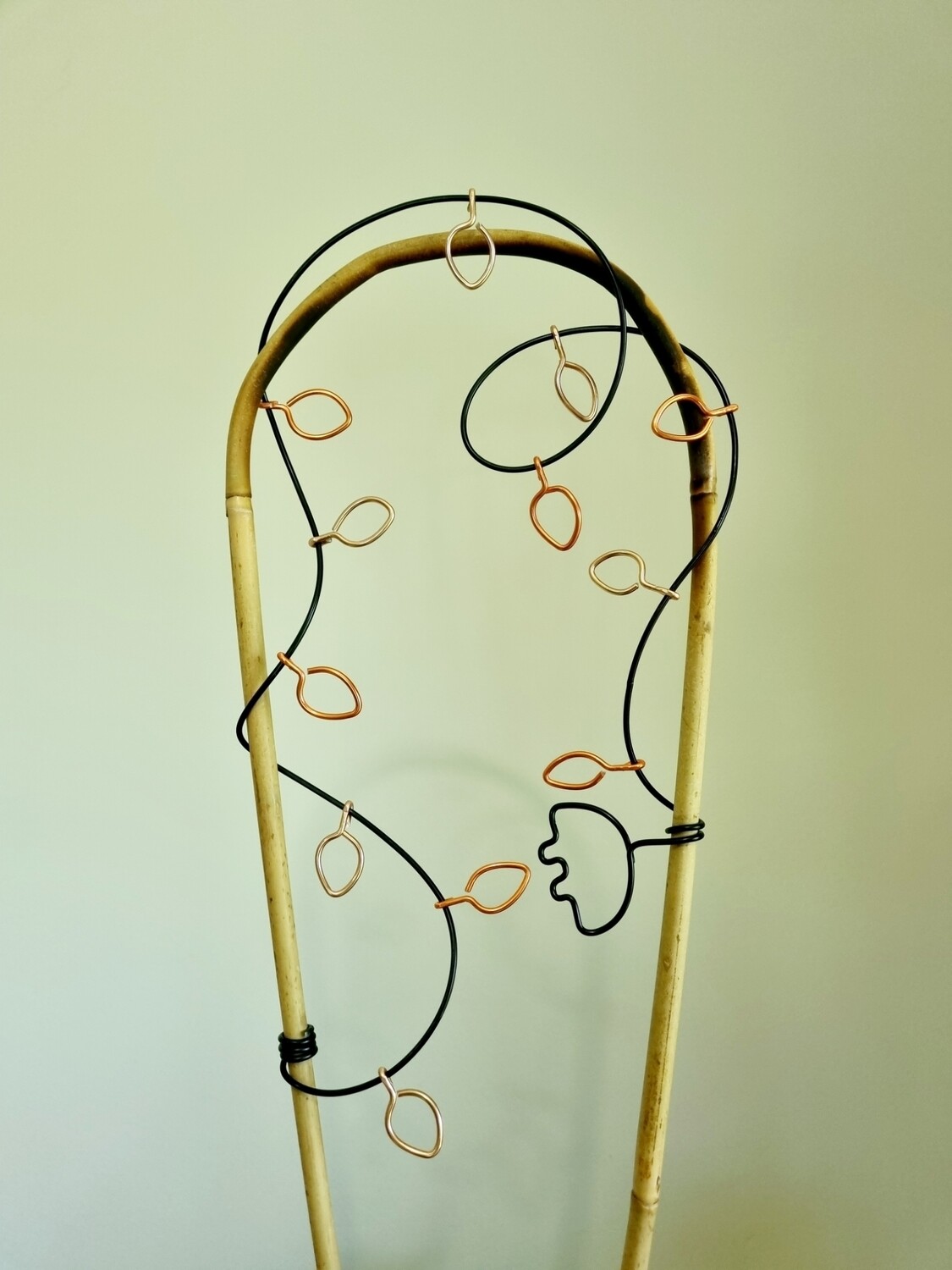 Christmas Lights - Bamboo U-cane Trellis
