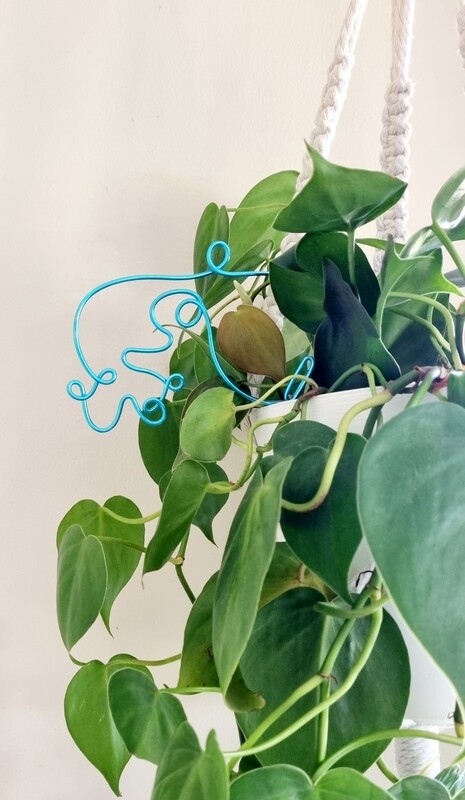 &quot;Free-Spirited &amp; Full of Flair&quot; - Aquarius Zodiac Plant Stake