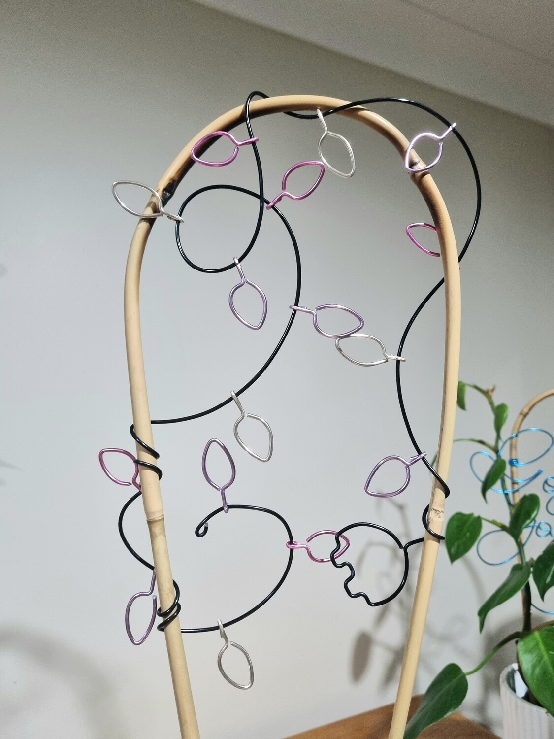 Christmas Lights - Bamboo U-cane Trellis