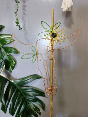 She’s Fa-BULL-ous Bamboo plant stake