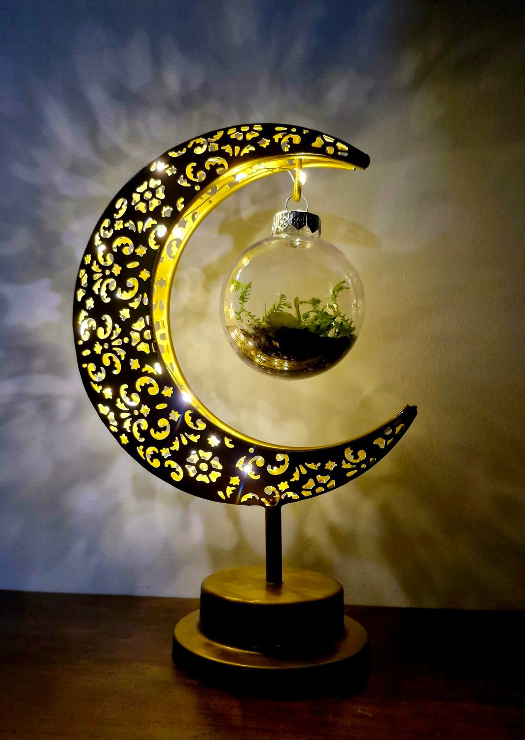 Night sky terrarium lamp