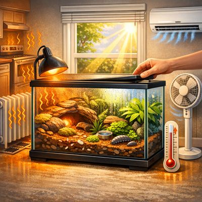 🌡 Terrarium Placement & Temperature: More Than Just Sunlight