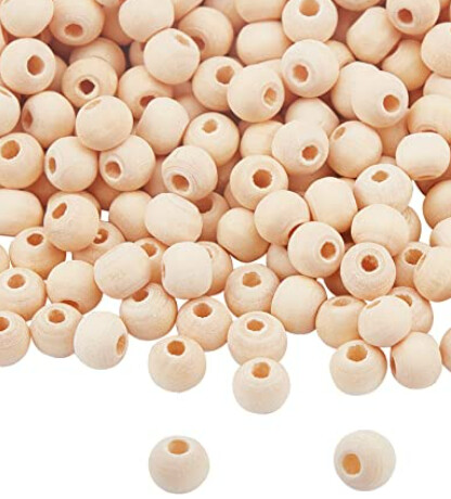 Wooden bead bracelet