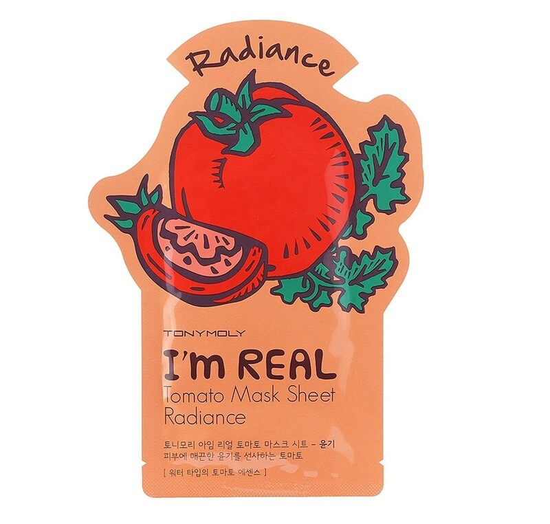 Tony Moly I&#39;m Real Mask Sheet Tomato (Radiance), 1 Sheet 21 ml