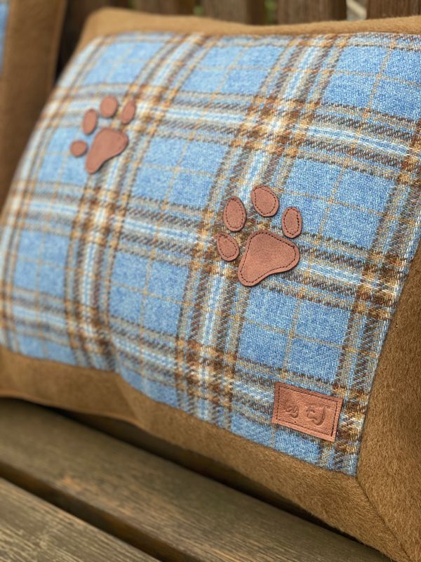 Tweed &amp; Leather/Suede/Sheepswool Cushion Covers