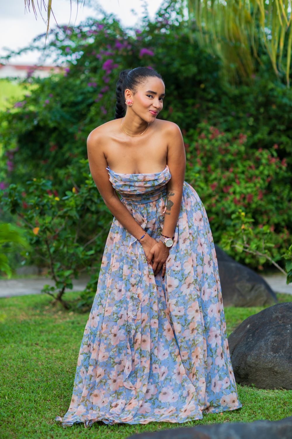 FLOWER MAXI DRESS