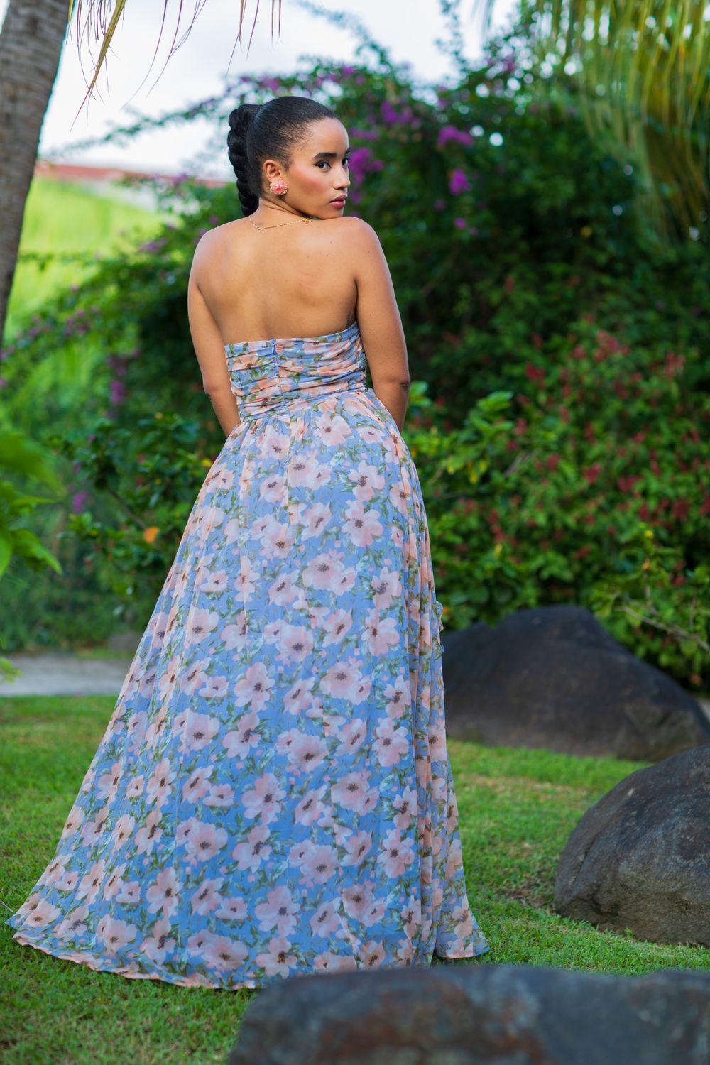 FLOWER MAXI DRESS