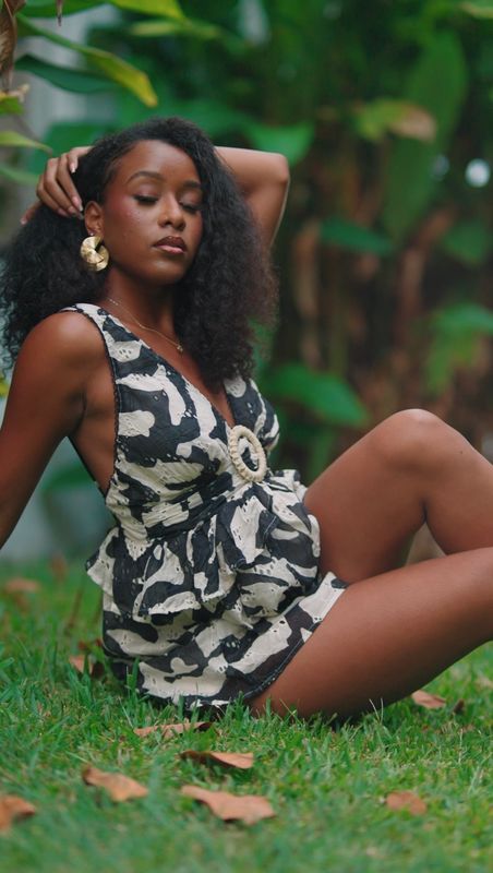Chic Printed Romper