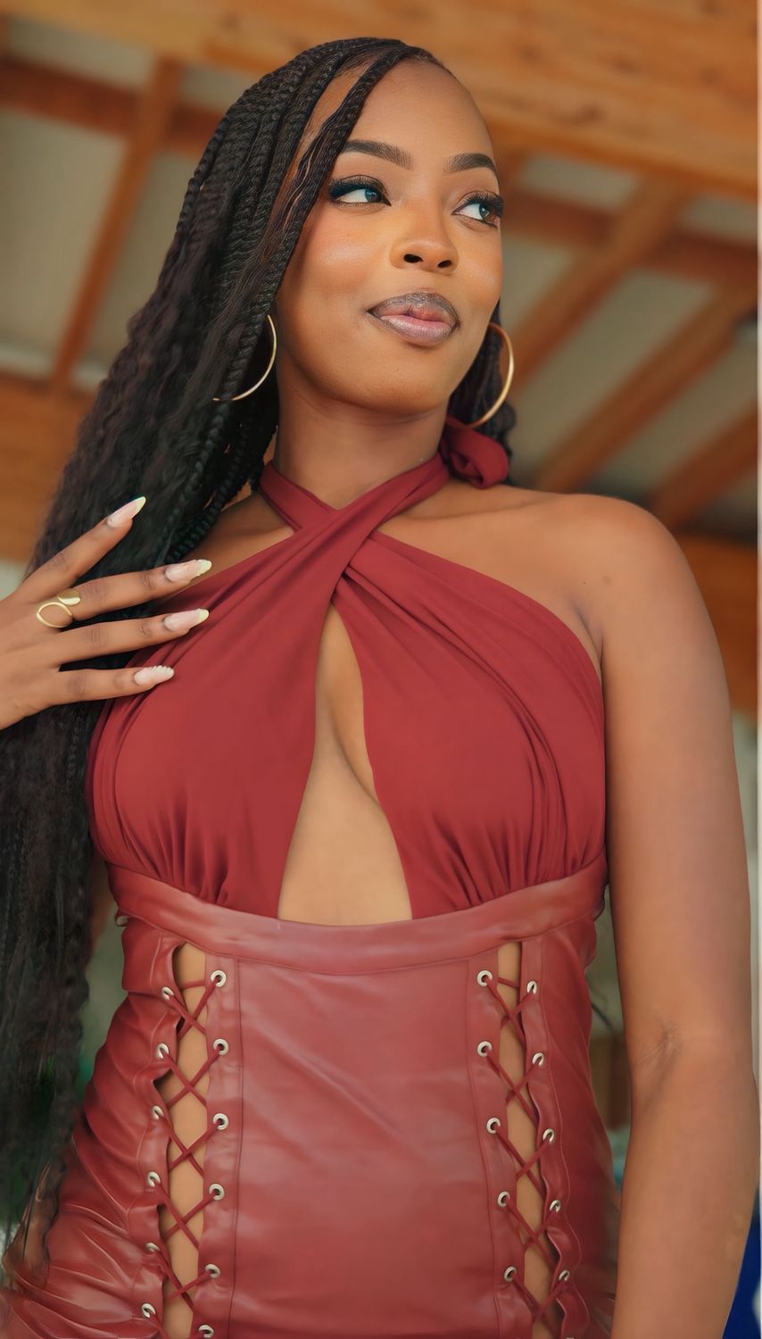 Bordeaux Obsession Dress
