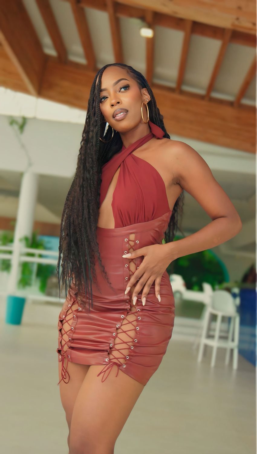 Bordeaux Obsession Dress