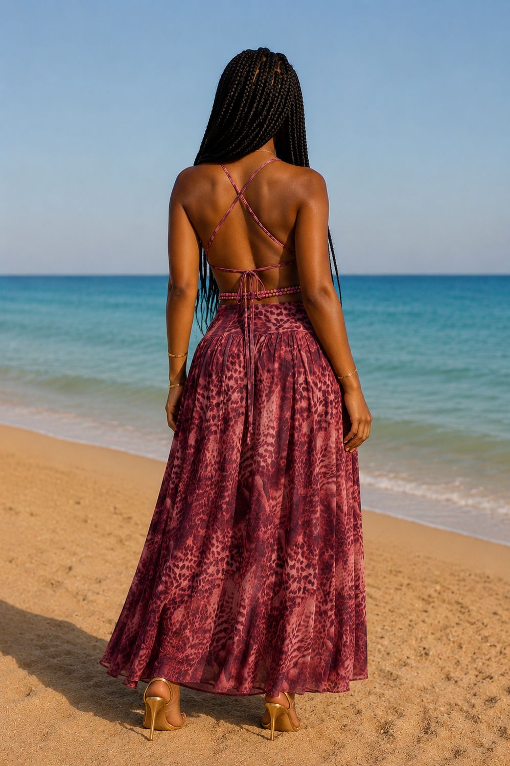 Wild Berry Sunset Dress