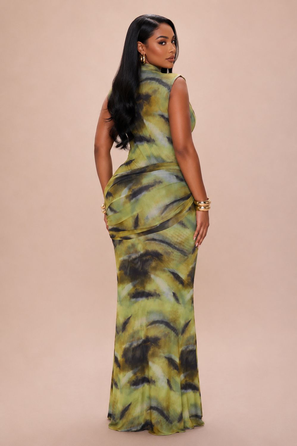 Khaki Eclipse Dress