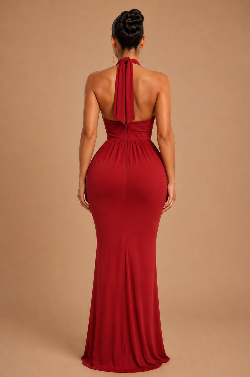 RUBY DESIRE DRESS - ROBE LONGUE ROUGE