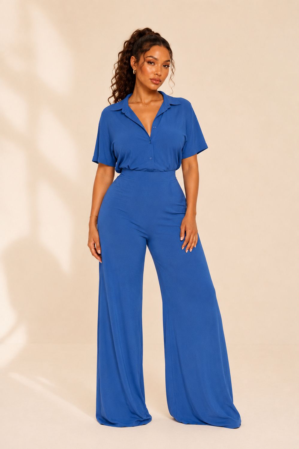 BLUE OFFICE – COMBINAISON FLUIDE BLEUE