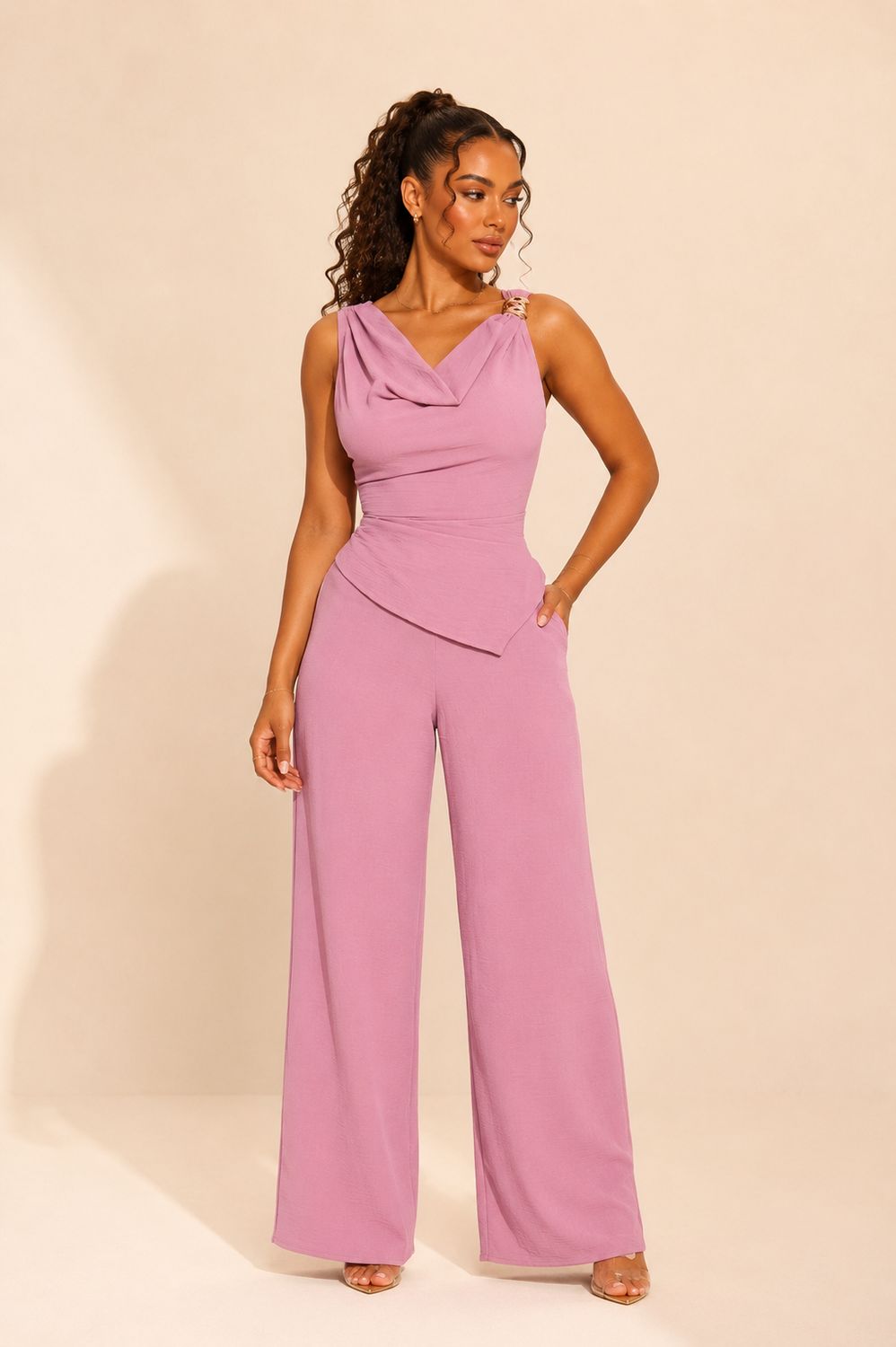 LAVENDER ÉLÉGANCE – ENSEMBLE PANTALON