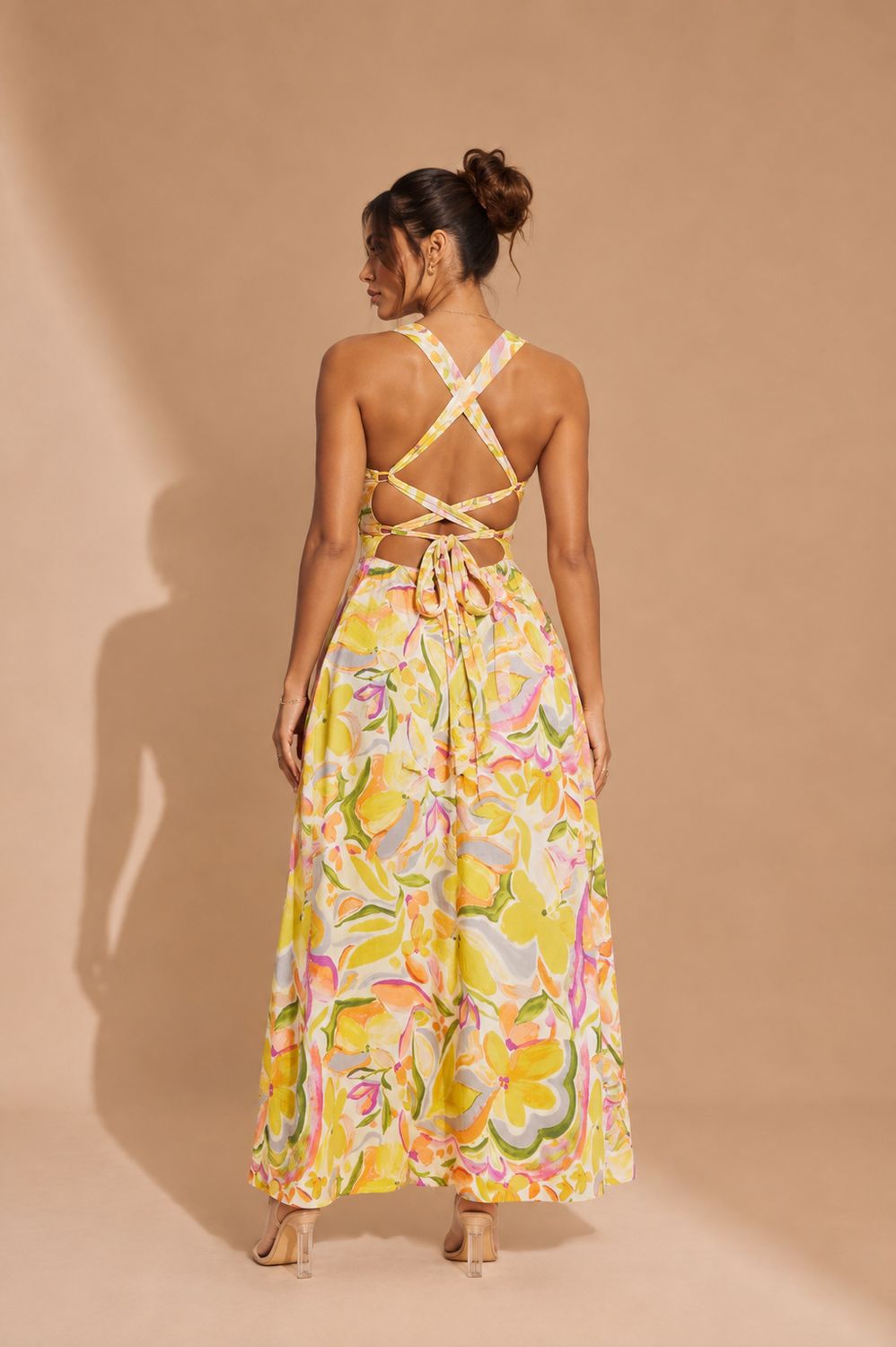 SUNNY BLOOM – ROBE MAXI FLEURIE